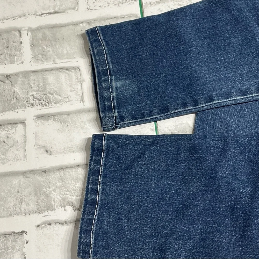 Justice Premium Blue Jeans. Simply low skinny Girls size 16R. Spots. Pre-owned.